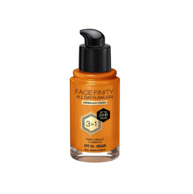 Max Factor Facefinity 3-in-1 All Day Flawless, SPF 20-91 Warm Amber, 30ml