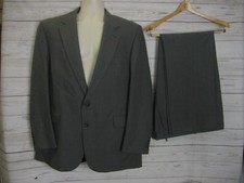 American Craftsmen Gray Striped Suit Two Button Jacket Size 43R Pants