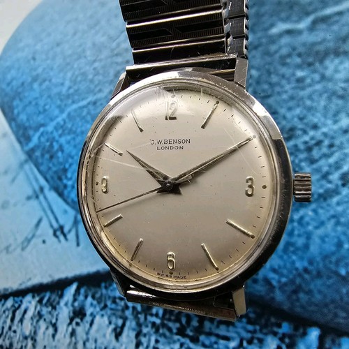 Vintage J W Benson Hand-Winding Men's Wristwatch - Picture 4 of 5