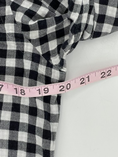 Ralph Lauren Light Flannel Shirt Mens Size Small Black White Checks Long Sleeve - Picture 7 of 9