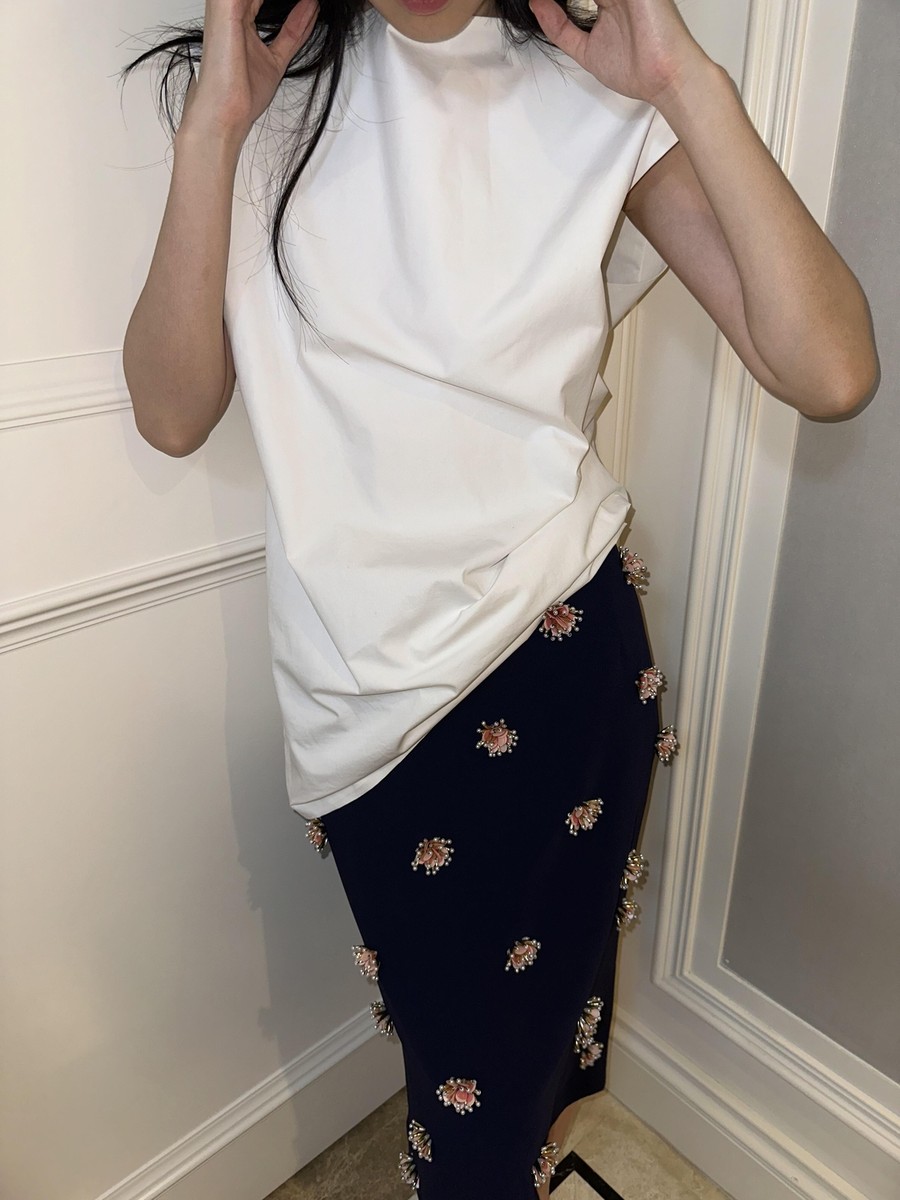 Dries Van Noten Three-dimensional Handmade Flower Bead High