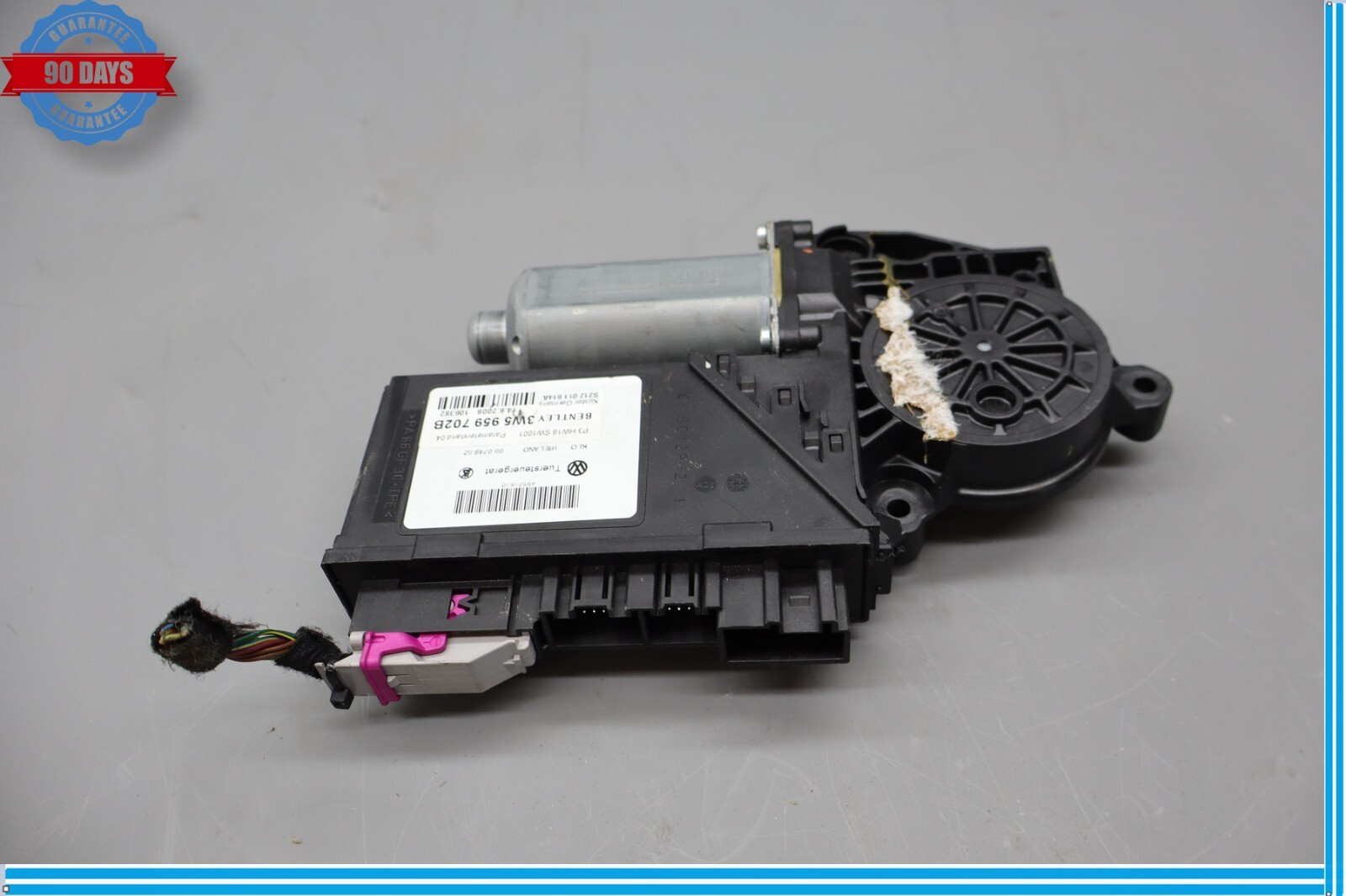 06-12 Bentley Continental Front Right Side Door Window Regulator Motor Oem