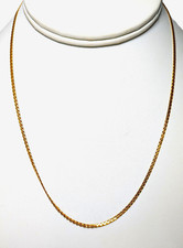 14K Gold Chain Necklace, 17" Long