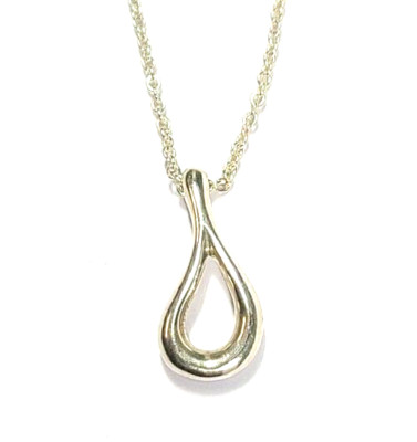 Tiffany & Co. Elsa Peretti Sterling Silver Open Teardrop Pendant
