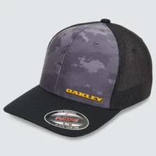 [FOS901271-9G7] MENS OAKLEY TRUCKER CAP 2 - GREY BRUSH CAMO