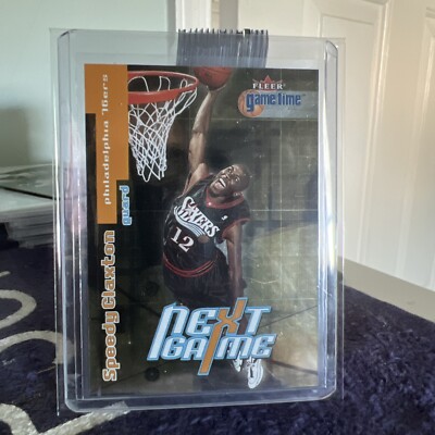 2000-01 Fleer Game Time /2500 Speedy Claxton #111 Philadelphia 76ers Rookie 017