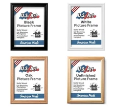 Wooden Frame for Puzzles Handmade Picture Frames in 10+ Colors for Wall Art