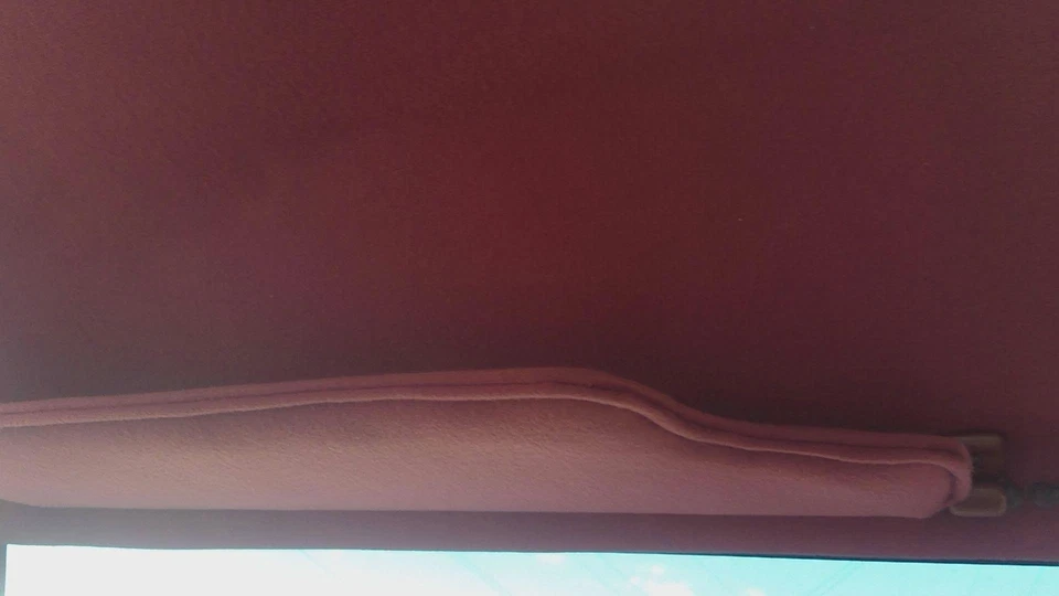 Viseira solar esquerda driver Jeep Cherokee 1985 fabricante de equipamento original vermelha - Imagem 3 de 4