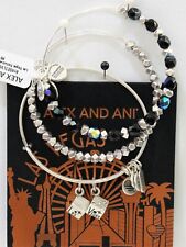 Alex and Ani Lucky in Las Vegas Dice Exclusive Gold Charm Bracelet Bangle 