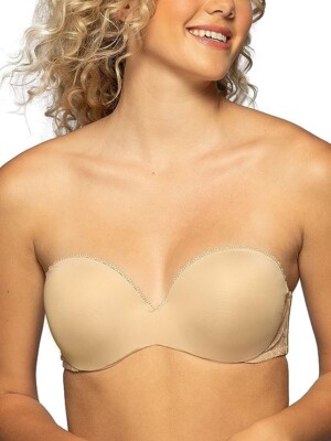 Vanity Fair Women's Gel Touch Padded Strapless Push Up Bra Beige 38D  #2111121