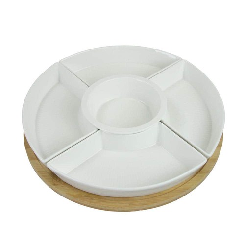 Lazy Susan Appetizer And Condiment Server Set