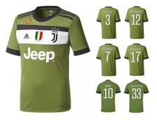Trikot Adidas Juventus Turin 2017-2018 Third 3rd Badge JUVE + Spielernummer