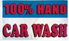 10 x "100 HAND CAR WASH" flag 3x5 ft polyester banner sign auto detail wax