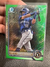 2022 Bowman Chrome Prospects Green Shimmer Refractor /99 Daniel Vazquez #BCP-199