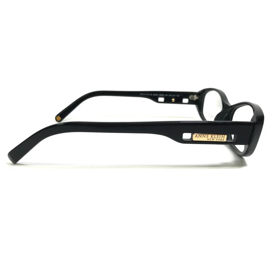 Anne Klein Eyeglasses Frames AKNY 8059 147 Black Gold Rectangular 54-14-135 - Image 4 of 4