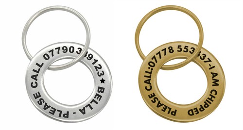 Personalised Pet Disc Dog ID Tag Washer Tags in Silver or Brass & Free Engraving - Picture 5 of 14
