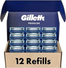 12 PCS 5-Blade Shaving Cartridge For Gillette Fusion Proglide Mach Razor