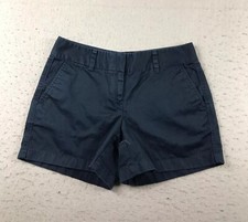 Vineyard Vines Shorts Womens 4 Blue Cotton Flat Front Lightweight Short