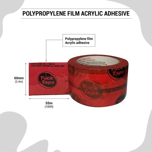 Tuck Tape Construction Sheathing Tape Epoxy Resin Red 2.4