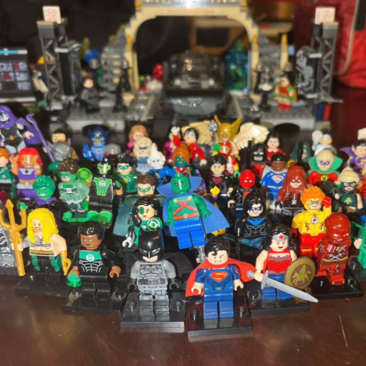Lego Minifig Bulk Lot 80x Mystery Marvel DC Minifigures Ninjago