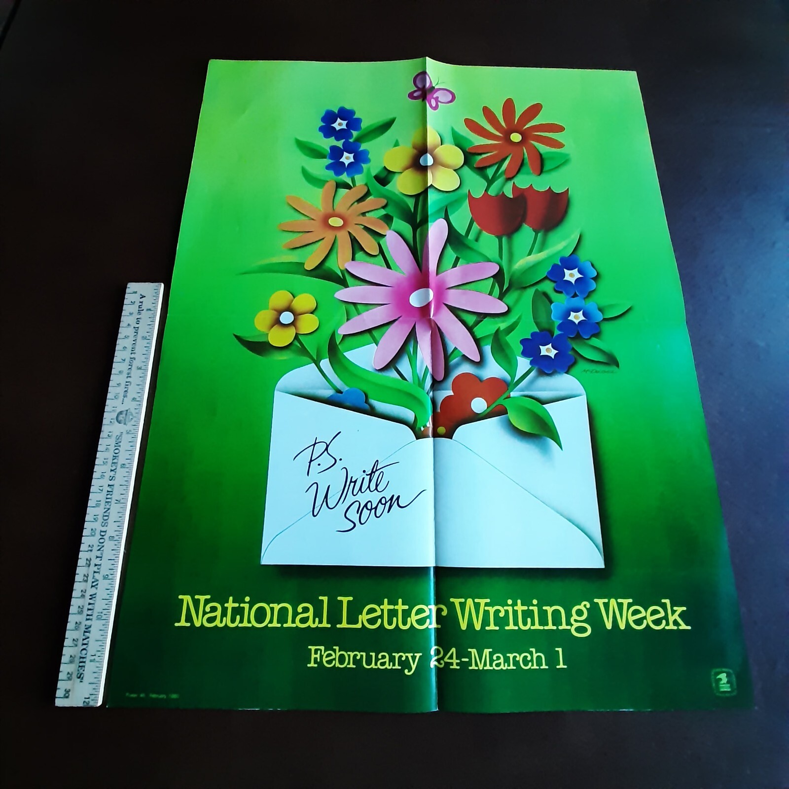USPS Stamp Collecting 1 Promo Lobby Poster National Letter Writing Week