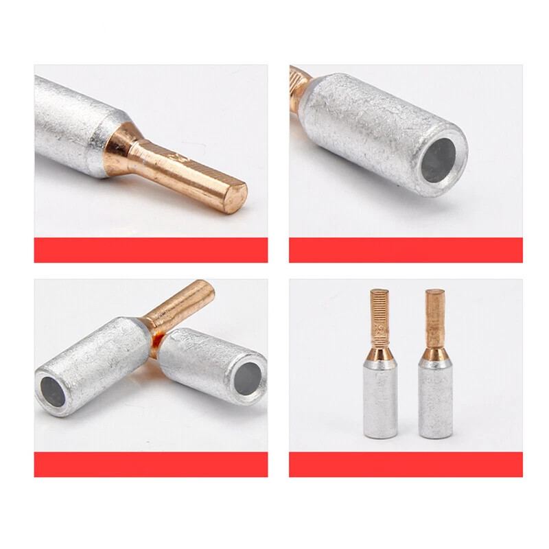 For Circuit Breaker 16-50mm² Aluminium Copper Tube Pin Crimp Terminal Cable Lug - Image 2 of 4