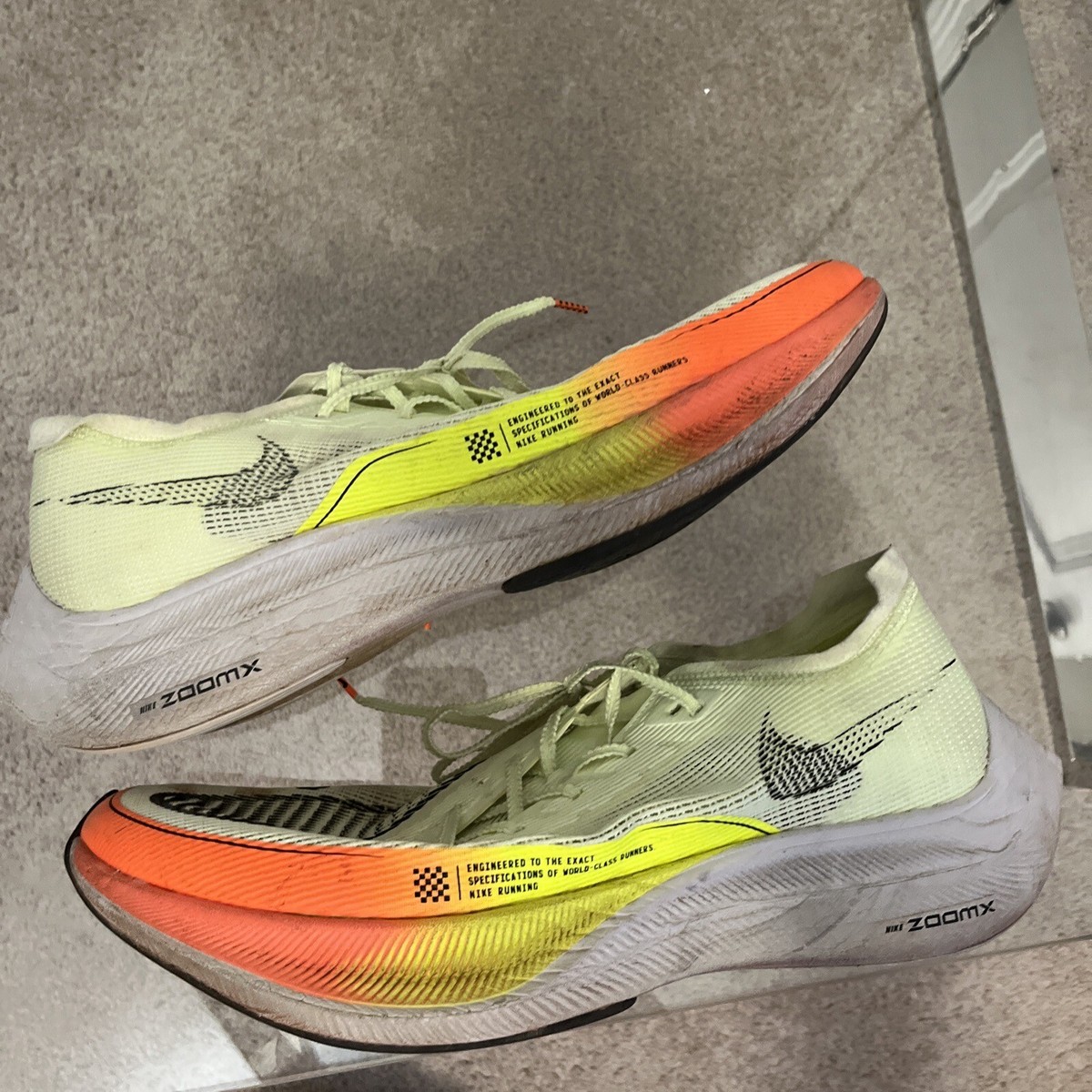 Nike ZoomX Vaporfly Next% 2 Volt Yellow Running Shoes CU4111 Nike ZoomX Vaporfly Next% 2 Volt Yellow Running Shoes CU4111