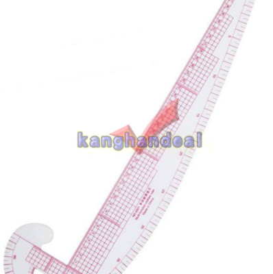 3IN1 Plastic Ruler Straight Linear Scale Metric Styling Design French Hip curve