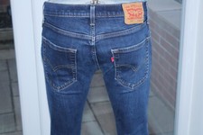 Jeans Levi 502 W30 L30 30S Conico Elasticizzato Uomo Blu Indaco Levi's Elasticizzato Taper