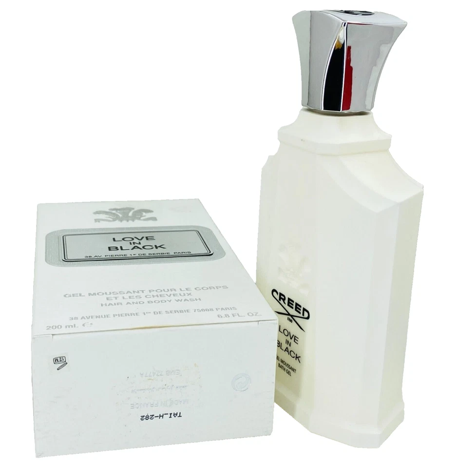 NUEVO Gel de ducha Creed Love In Black lavado para cabello y cuerpo 6,8 oz nuevo en caja Foto 3 de 4