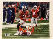 Parris Campbell Signed Ohio State Buckeyes 8x10 Photo Beckett