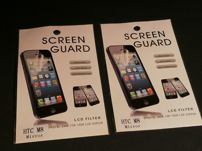 2x Displayschutz Screen Protector Matte HTC One M8 Android Smartphone
