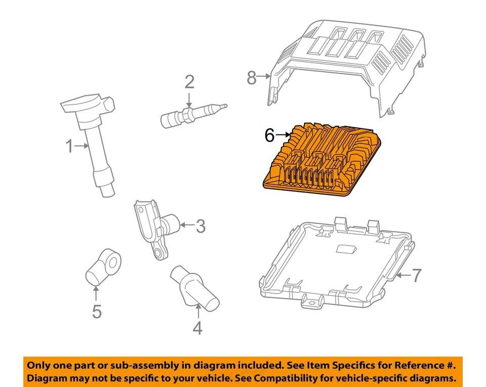 Б/у модуль управления двигателем (ECM) подходит: 2013 Cadillac Xts электронный модуль управления - Изображение 3 из 4