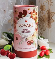80G Lovare KöNigliches Dessert Tee Fruchtig-Blumig Karkade Kirsch Hagebutte Zimt
