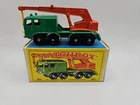 Lesney Matchbox 8 Wheel Crane No 30 E4 Box Green Orange Old Wheel England