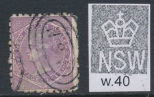 NEW SOUTH WALES, 1882 6d mauve P10,wmk NSW large Crown,SG235
