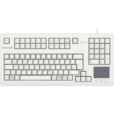 CHERRY TOUCHBOARD G80-11900 USB Tastatur Deutsch, QWERTZ Grau Touch-Oberfläche,