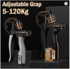 Hand Grip Strength Power Trainer Gripper Strengthener Adjustable Gym Exerciser