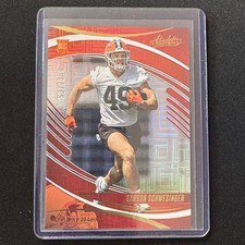 🔌IU 2025 PANINI ABSOLUTE FOOTBALL RED SQUARES /850 RC CARSON SCHWESINGER #112