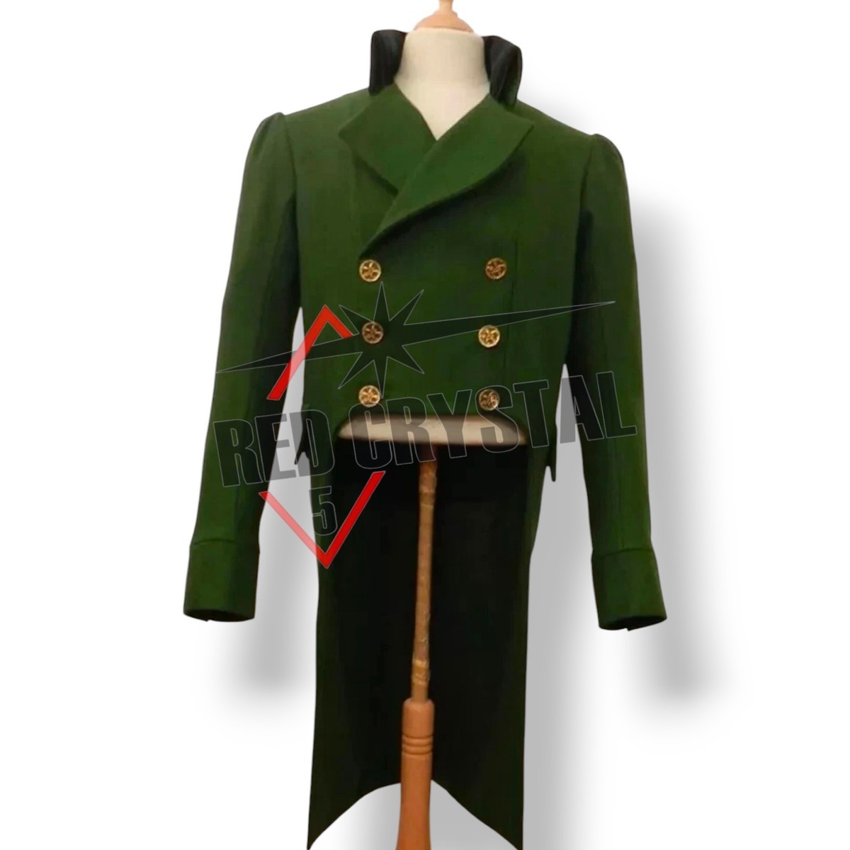 Brand New Men's Green Wool Regency 1840 & 1850 Tail Coat,Jacket