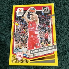 Kostas Papanikolaou 2023-24 Donruss Euroleague Yellow Flood Parallel #37