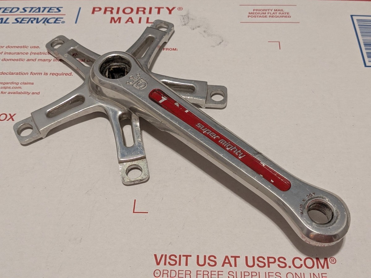 Vintage Sugino Super Mighty 165mm Crankset 144BCD Square Taper