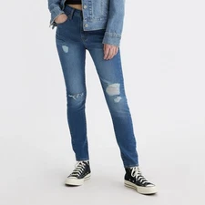 Levi's Women's 721 High Rise Skinny Leg Tailored Distressed Jeans
