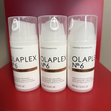 3 X Olaplex No. 6 Bond Smoother Leave- Styling Treatment 3.3oz