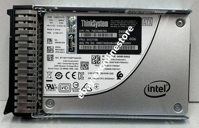 7SD7A05742 - 240GB Intel S4500 Entry SATA 6Gb HS SSD for ThinkSystem FRU:01GT758