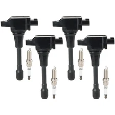 4PCS UF549 Ignition Coil + 4PCS 9029 Iridium Spark Plugs Ignition C... Fast Ship