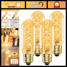 Vintage Edison LED Bulbs 4W Equivalent 40W, Warm White 2200K, Dimmable, Pack of