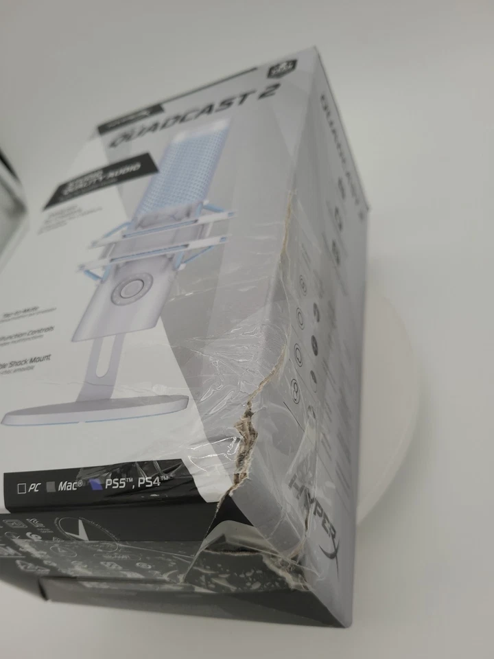 HyperX Quadcast 2 Frost – USB Microphone for Gaming, Streaming Podcast, Frost - Image 2 of 4