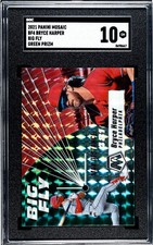 2021 Panini Mosaic #4 Bryce Harper Big Fly SGC 10 Gem Mint Green Prizm