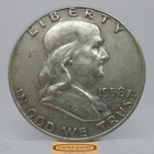 1958-D Franklin Half Dollar, 90% Silver - #C59756NQ